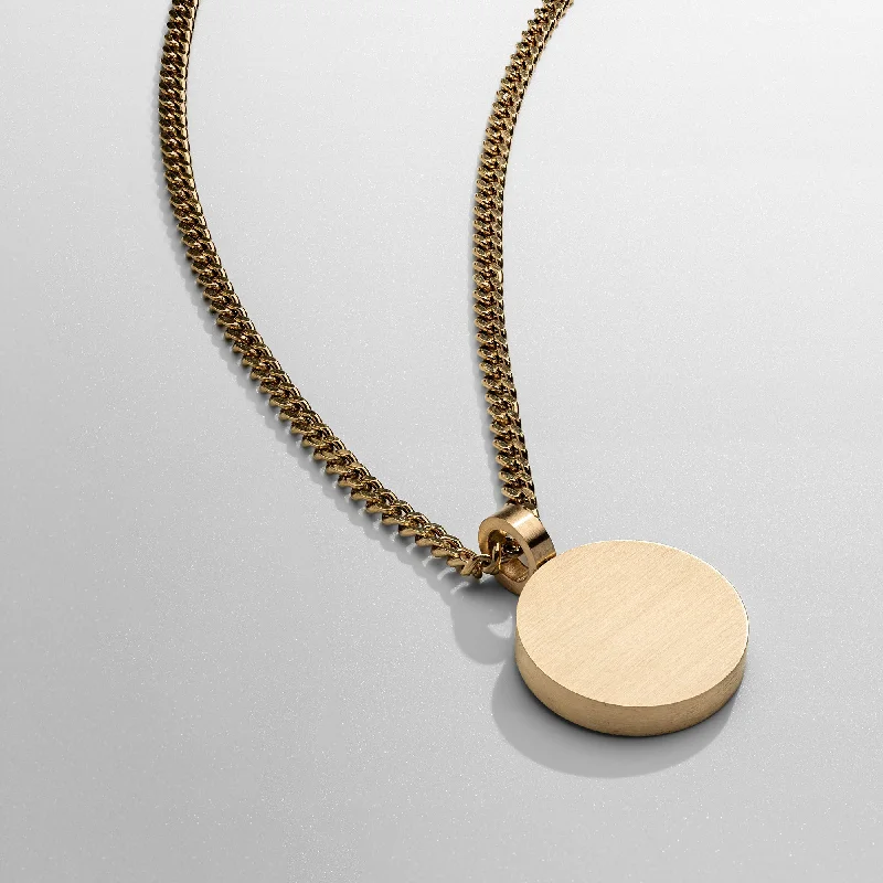 Exclusive Men's Necklaces & Pendants for the Modern Gentleman-Round Totem Pendant (Gold) Exclusive Men's Necklaces & Pendants for the Modern Gentleman-Round Totem Pendant (Gold)