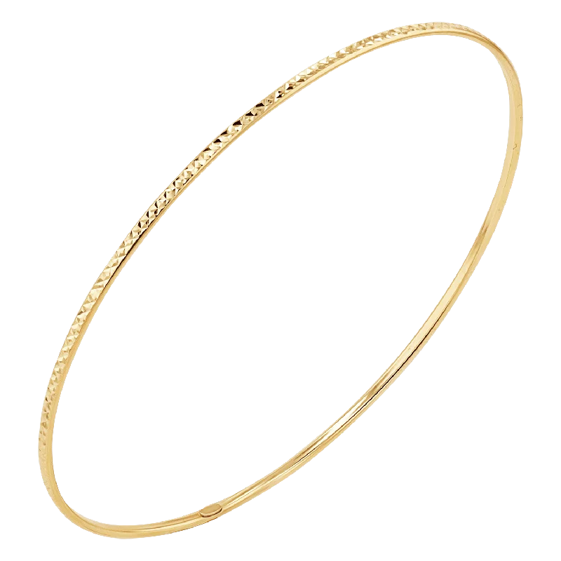 Stylish Beaded Bracelets for Men-Diamond Cut Wire Bangle