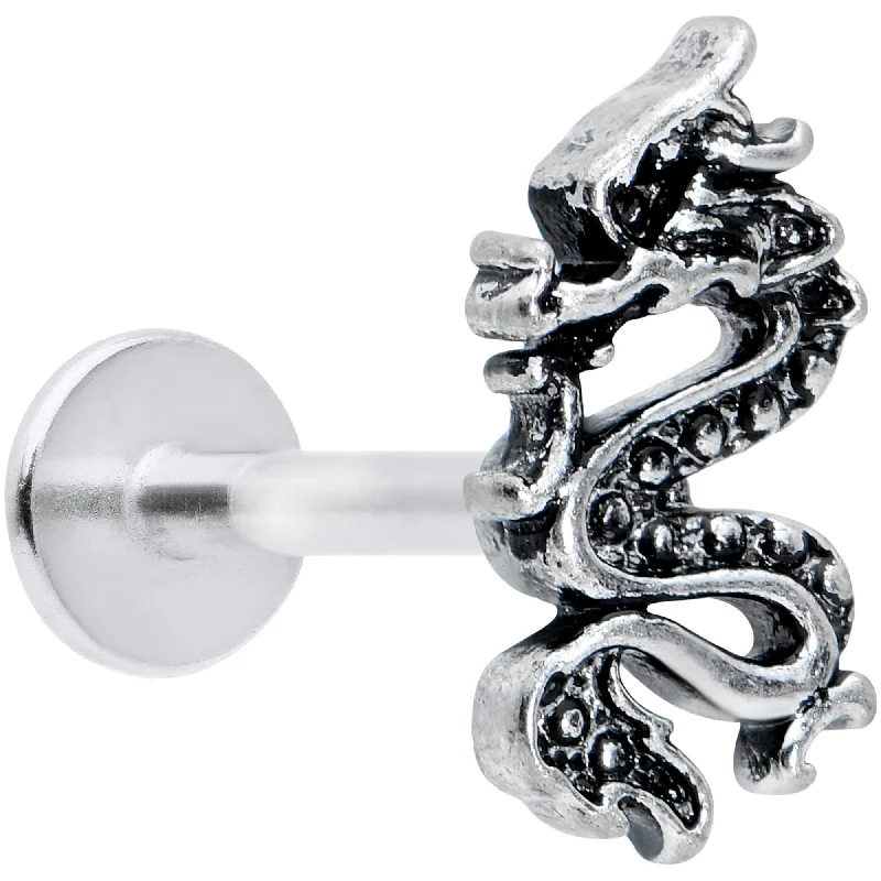 Custom Lip Rings for Exclusive Look16 Gauge 5/16 Regal Medieval Dragon Labret Monroe Tragus