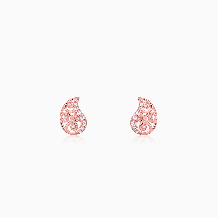 Women's Earrings – Elegant Designs for Every Personality--Rose Gold Mamidi Studs