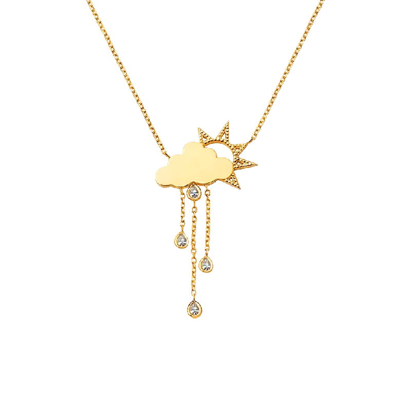 Shop Classic Women's  Necklaces & Pendants with a Modern Twist-Rainy Day Necklace