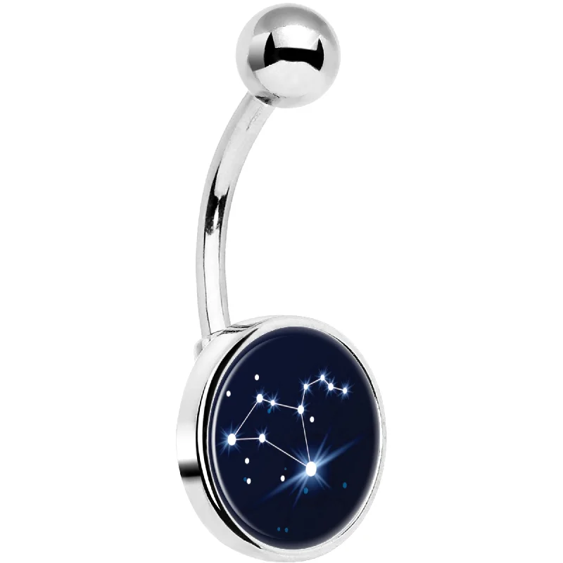 Stunning Belly Rings for Fashionistas -Zodiac Constellation Leo Belly Ring