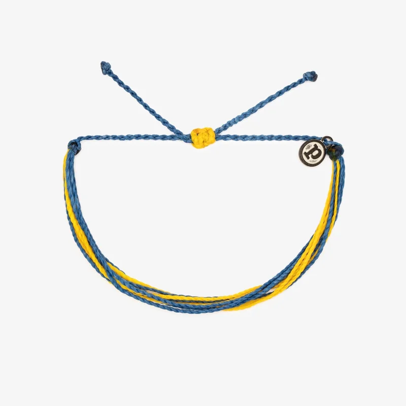 Trendy Bangles for Women with Silver Accents-Light Blue & Yellow Bracelet