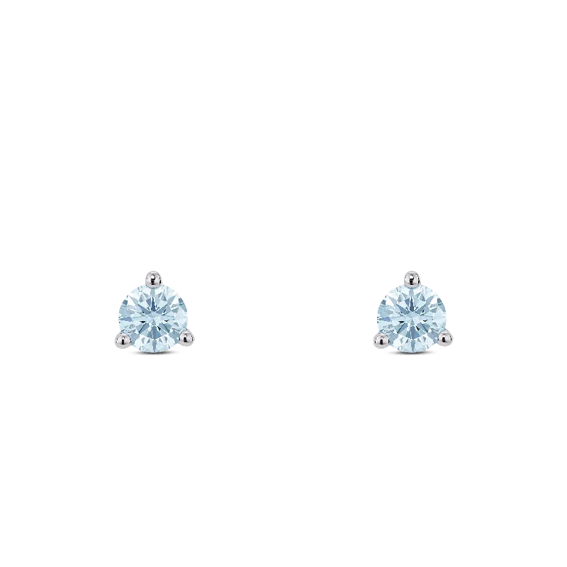 Women's Earrings – Elegant Designs for Every Personality--The Blue Mini Round Brilliant Solitaire Studs Women's Earrings – Elegant Designs for Every Personality--The Blue Mini Round Brilliant Solitaire Studs