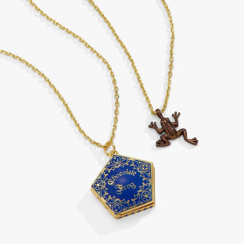 Shop Classic Women's Necklaces & Pendants with a Modern Twist-Harry Potter™ Chocolate Frog Necklace Set Shop Classic Women's Necklaces & Pendants with a Modern Twist-Harry Potter™ Chocolate Frog Necklace Set