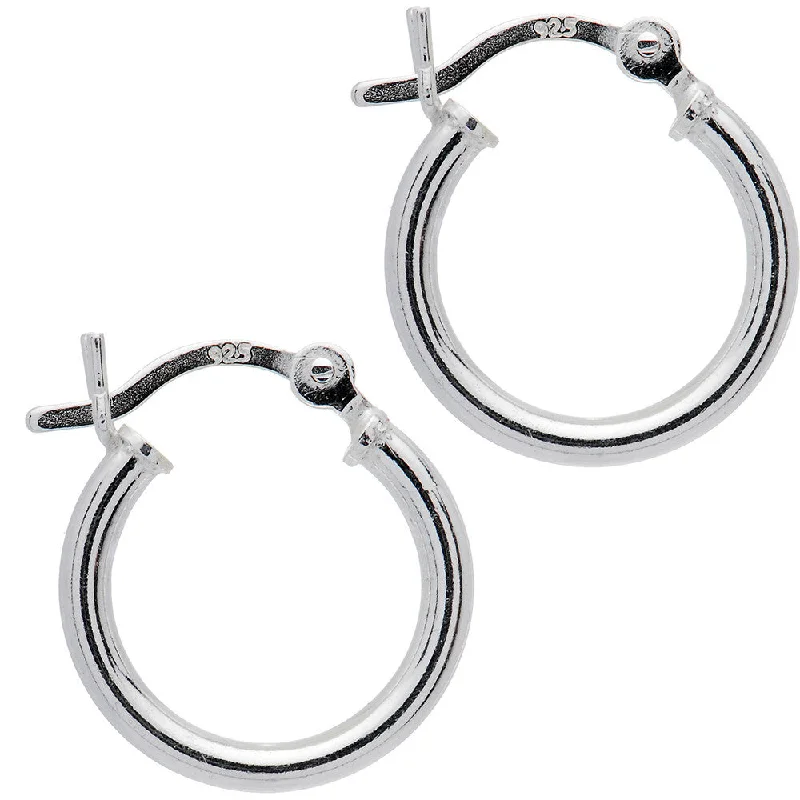 Women's Earrings – Elegant Designs for Every Personality--925 Sterling Silver Hoop Earrings 10mm