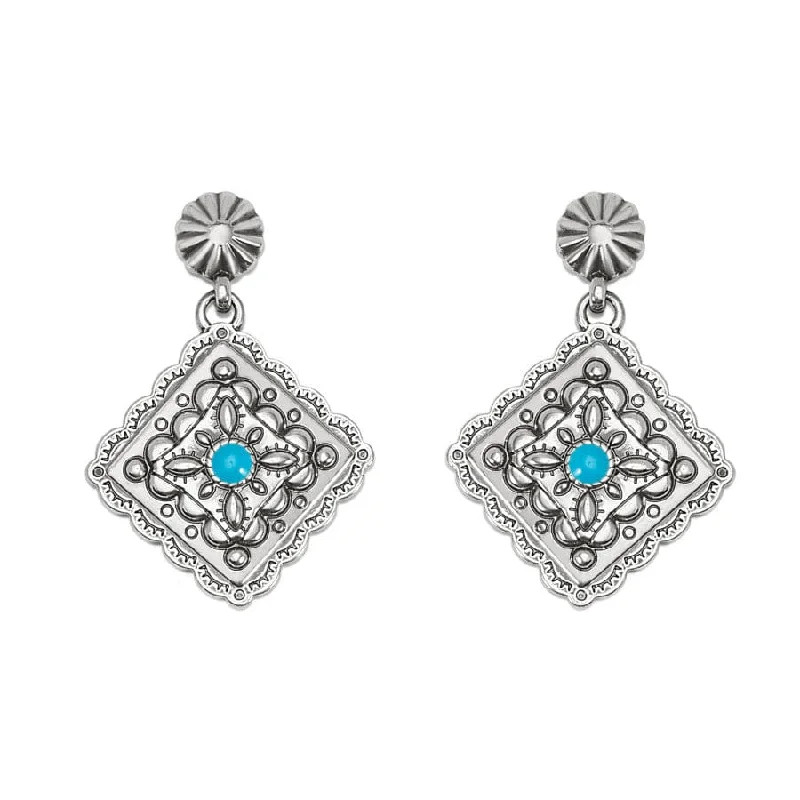 Women's Earrings – Elegant Designs for Every Personality--Mosaic Paseo Concho Post Drop Earrings