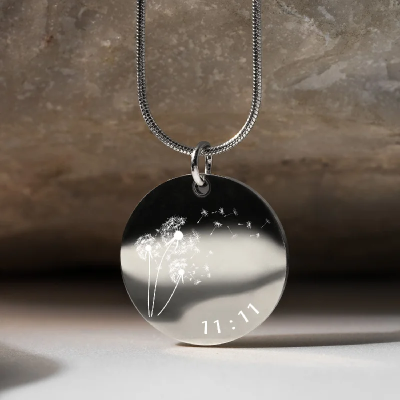 Chic Women's Rings for Fashion-Forward Looks-Dandelion 11:11 Make A Wish Circle Necklace Chic Women's Rings for Fashion-Forward Looks-Dandelion 11:11 Make A Wish Circle Necklace