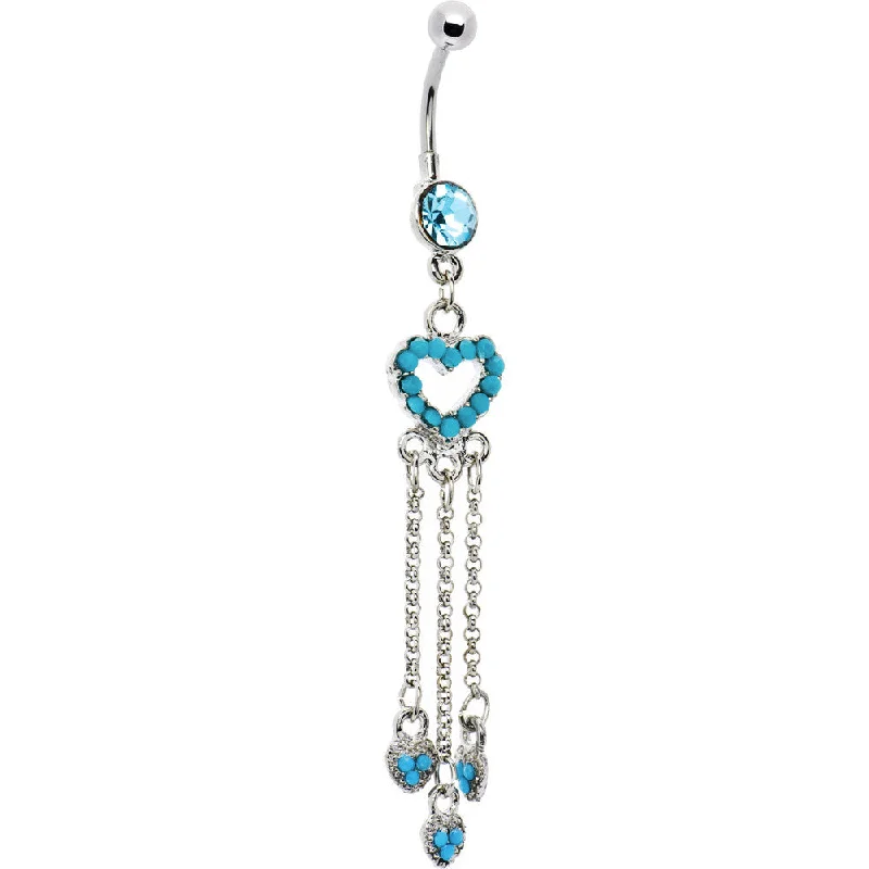 Trendy Belly Rings for Bold Fashion Statements -Southwestern Style 1 Dangling Turquoise Belly Button Ring Trendy Belly Rings for Bold Fashion Statements -Southwestern Style 1 Dangling Turquoise Belly Button Ring