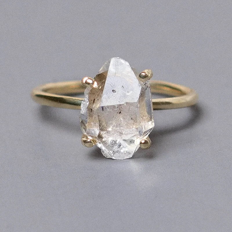 Chic Women's Rings for Fashion-Forward Looks-Clear Quartz Raw Freeform Gold or Silver Ring Chic Women's Rings for Fashion-Forward Looks-Clear Quartz Raw Freeform Gold or Silver Ring