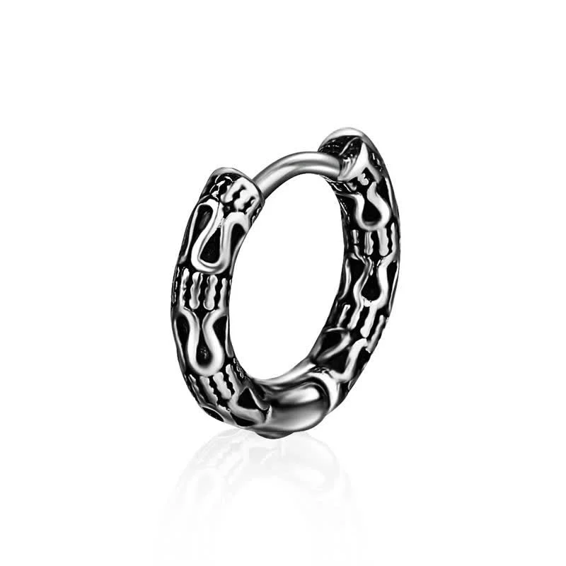 Women's Earrings – Elegant Designs for Every Personality--Buddha Stones Retro Pattern Titanium Steel Balance Earrings