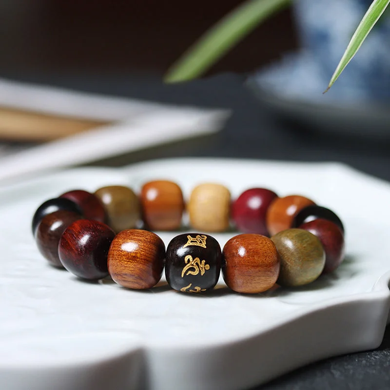 Stylish Bangles for Women with Stones-Buddha Stones Tibet Various Wood Om Mani Padme Hum Purity Bracelet Stylish Bangles for Women with Stones-Buddha Stones Tibet Various Wood Om Mani Padme Hum Purity Bracelet