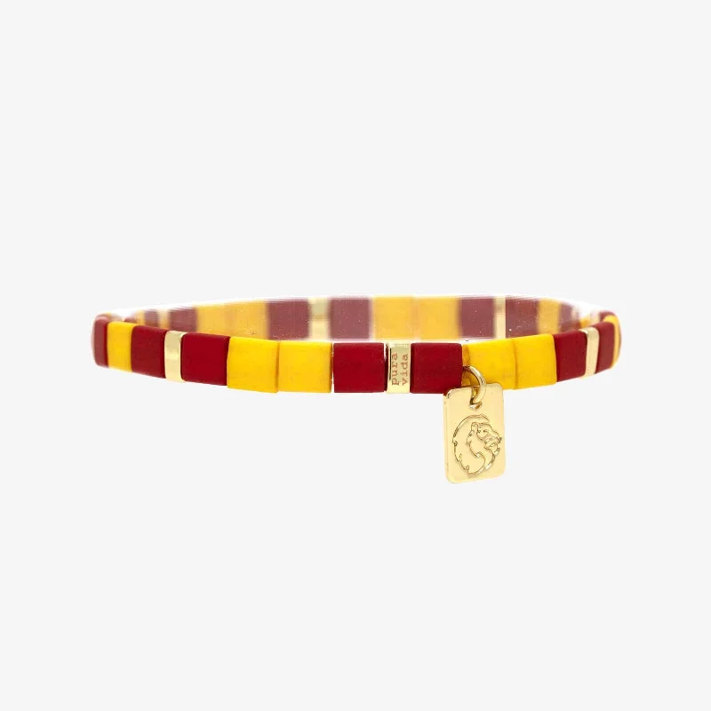 Men's Elastic Bracelets-Gryffindor™ Tile Bead Stretch Bracelet