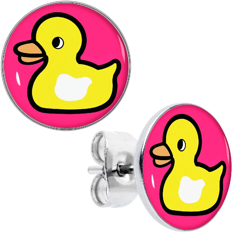 Women's Earrings – Elegant Designs for Every Personality--Yellow Ducky Stud Earrings Women's Earrings – Elegant Designs for Every Personality--Yellow Ducky Stud Earrings
