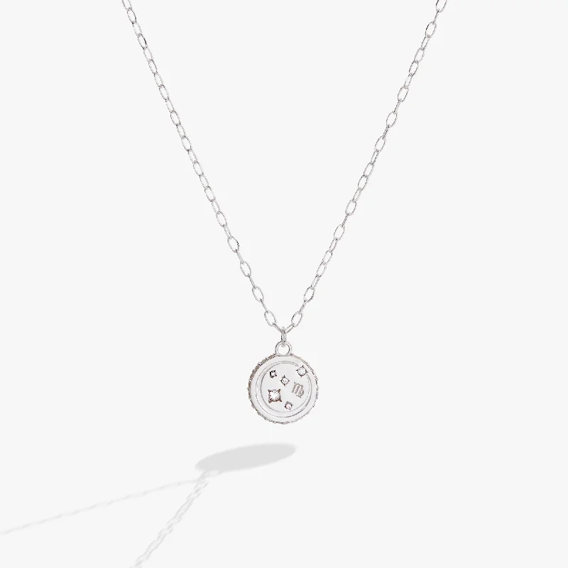 Shop Classic Women's  Necklaces & Pendants with a Modern Twist-Virgo Zodiac Precious Necklace