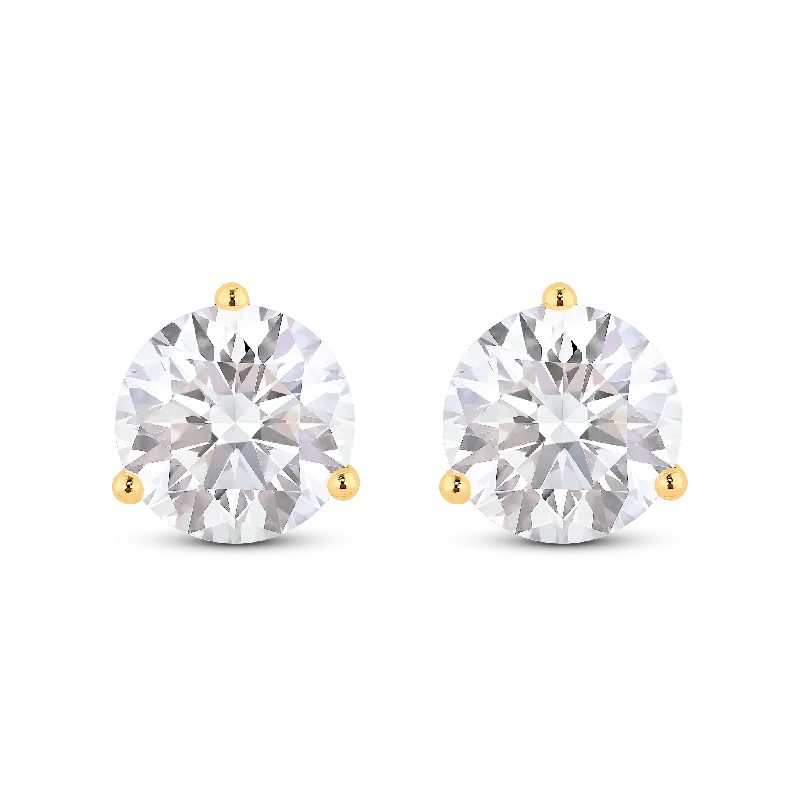Women's Earrings – Elegant Designs for Every Personality--The Round Brilliant Solitaire Studs