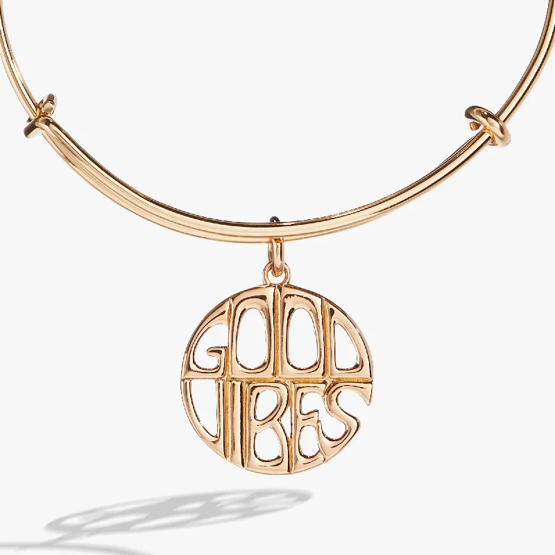 Elegant Bangles for Women with Simple Designs-Good Vibes Bangle