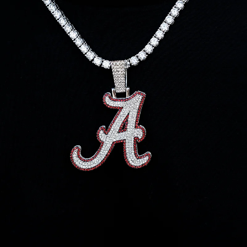Exclusive Men's Necklaces & Pendants for the Modern Gentleman-Large Alabama Crimson Tide Official NCAA Logo Pendant Exclusive Men's Necklaces & Pendants for the Modern Gentleman-Large Alabama Crimson Tide Official NCAA Logo Pendant