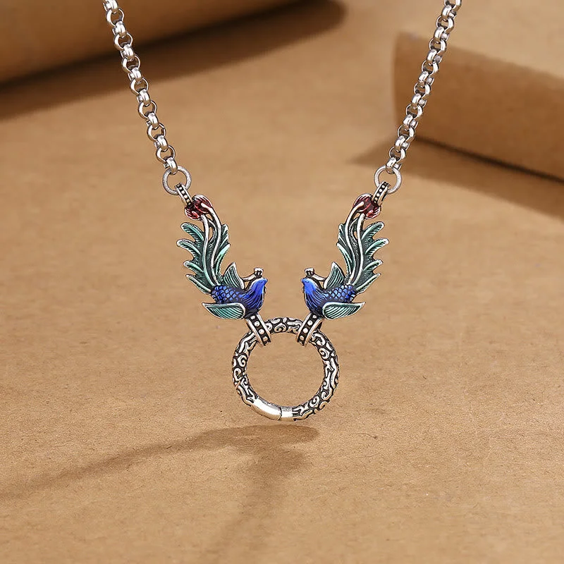 Shop Classic Women's Necklaces & Pendants with a Modern Twist-Buddha Stones Phoenix Lotus Flower Luck Protection Necklace Pendant Shop Classic Women's Necklaces & Pendants with a Modern Twist-Buddha Stones Phoenix Lotus Flower Luck Protection Necklace Pendant