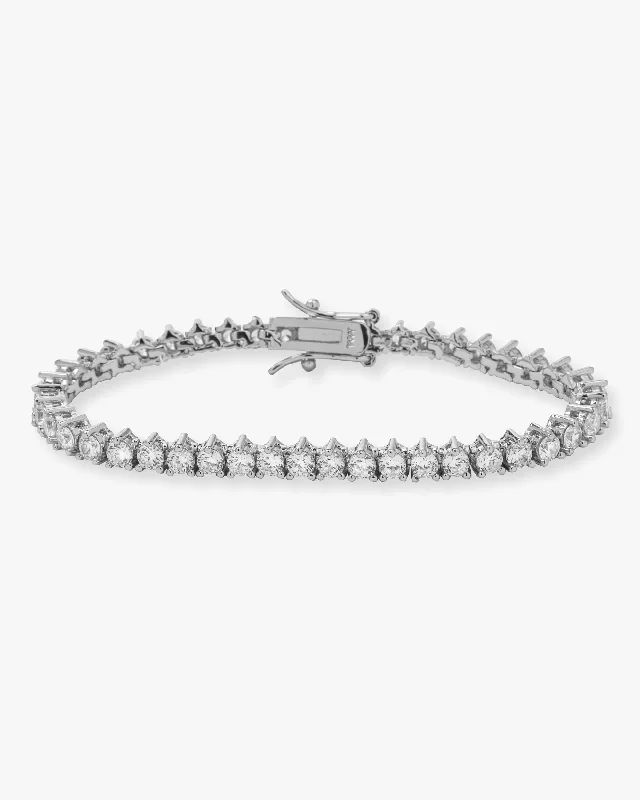 Dazzling Anklets for Fashion-Lovers-Not Your Basic Tennis Bracelet - Silver|White Diamondettes Dazzling Anklets for Fashion-Lovers-Not Your Basic Tennis Bracelet - Silver|White Diamondettes