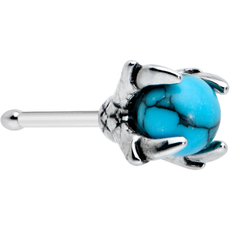Affordable Nose Rings for Every Budget -20 Gauge 1/4 Blue Turquoise Claw Hand Halloween Nose Bone Affordable Nose Rings for Every Budget -20 Gauge 1/4 Blue Turquoise Claw Hand Halloween Nose Bone