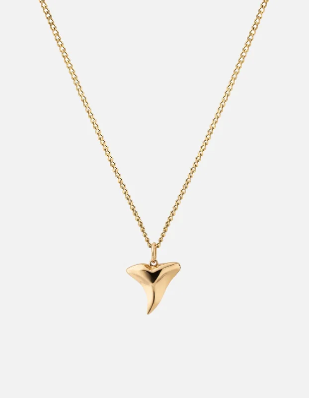 Exclusive Men's Necklaces & Pendants for the Modern Gentleman-Shark Tooth Necklace, Gold Vermeil Exclusive Men's Necklaces & Pendants for the Modern Gentleman-Shark Tooth Necklace, Gold Vermeil
