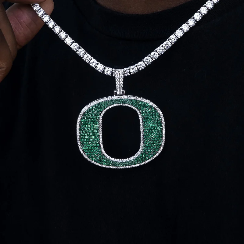 Exclusive Men's Necklaces & Pendants for the Modern Gentleman-Large Oregon Ducks Official NCAA Logo Pendant Exclusive Men's Necklaces & Pendants for the Modern Gentleman-Large Oregon Ducks Official NCAA Logo Pendant