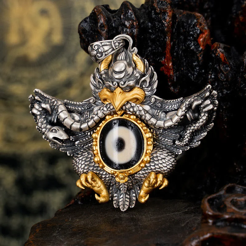 Shop Classic Women's Necklaces & Pendants with a Modern Twist-Buddha Stones 925 Sterling Silver Tibet Garuda Bird Dzi Bead Protection Necklace Pendant Shop Classic Women's Necklaces & Pendants with a Modern Twist-Buddha Stones 925 Sterling Silver Tibet Garuda Bird Dzi Bead Protection Necklace Pendant