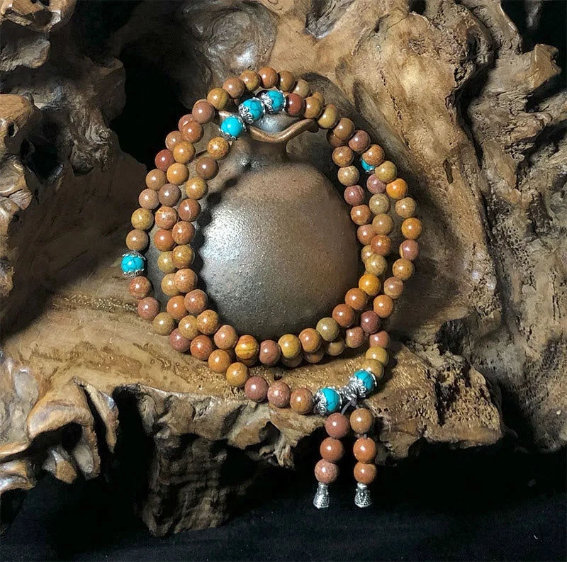 Cool Metal Chain Bracelets for Men-Buddha Stones 108 Mala Beads Bian Stone Healing Bracelet Cool Metal Chain Bracelets for Men-Buddha Stones 108 Mala Beads Bian Stone Healing Bracelet