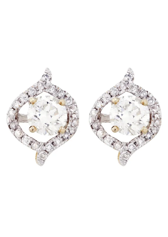 Shop Durable Men's Earrings for Everyday Wear-Round Diamond Stud Earrings | 1.64 Carats Shop Durable Men's Earrings for Everyday Wear-Round Diamond Stud Earrings | 1.64 Carats