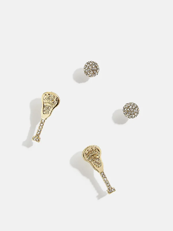 Women's Earrings – Elegant Designs for Every Personality--Around The World Earring Set - Lacrosse