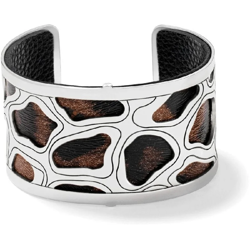 High-End Crystal Bangles for Women-Christo Nairobi Wide Cuff Bracelet Set