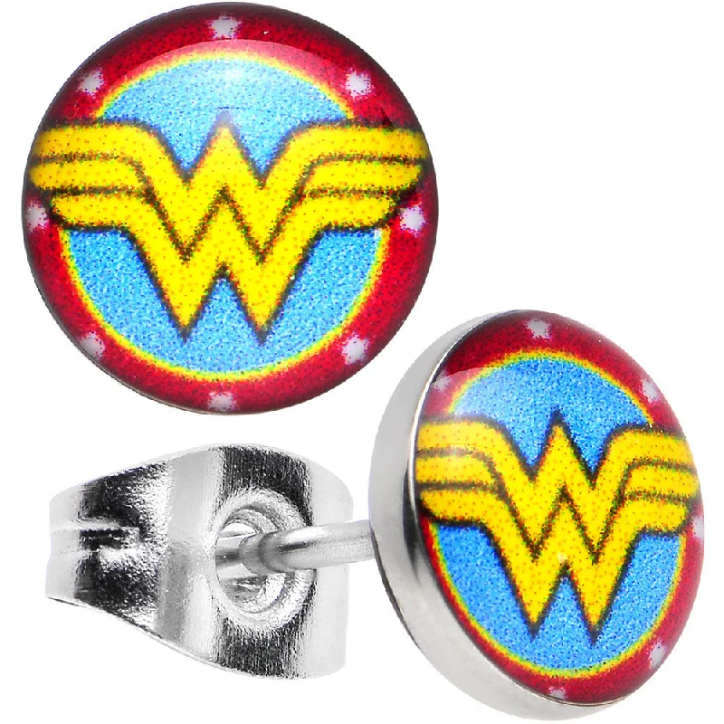 Women's Earrings – Elegant Designs for Every Personality--Officially Licensed 316L Stainless Steel Wonder Woman Stud Earrings Women's Earrings – Elegant Designs for Every Personality--Officially Licensed 316L Stainless Steel Wonder Woman Stud Earrings
