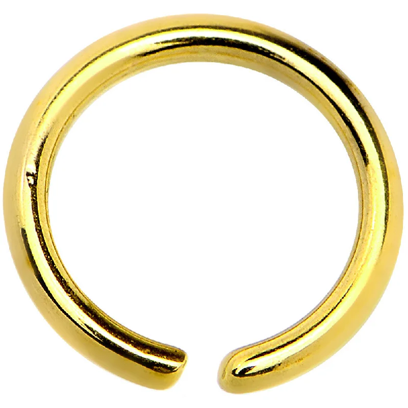Women's Earrings – Elegant Designs for Every Personality--18 Gauge 1/4 Gold IP Annealed Steel Seamless Circular Ring