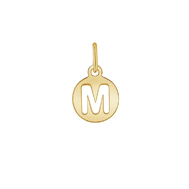 Shop Classic Women's Necklaces & Pendants with a Modern Twist-Cut-Out Round Letter Initial Charm Shop Classic Women's Necklaces & Pendants with a Modern Twist-Cut-Out Round Letter Initial Charm