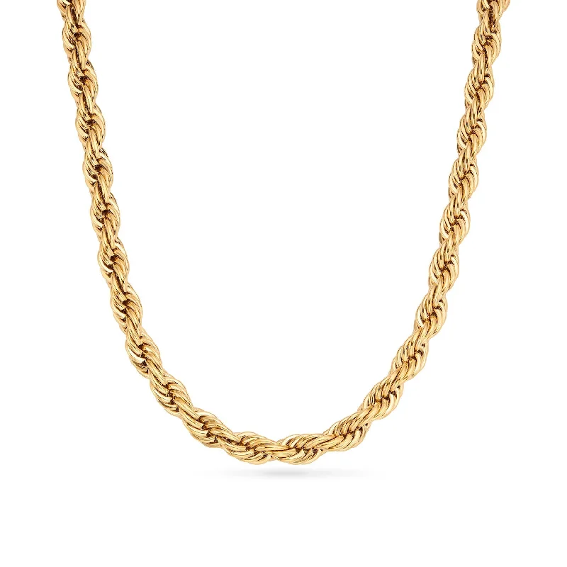 Shop Classic Women's Necklaces & Pendants with a Modern Twist-Chunky Rope Chain Necklace (Gold) Shop Classic Women's Necklaces & Pendants with a Modern Twist-Chunky Rope Chain Necklace (Gold)