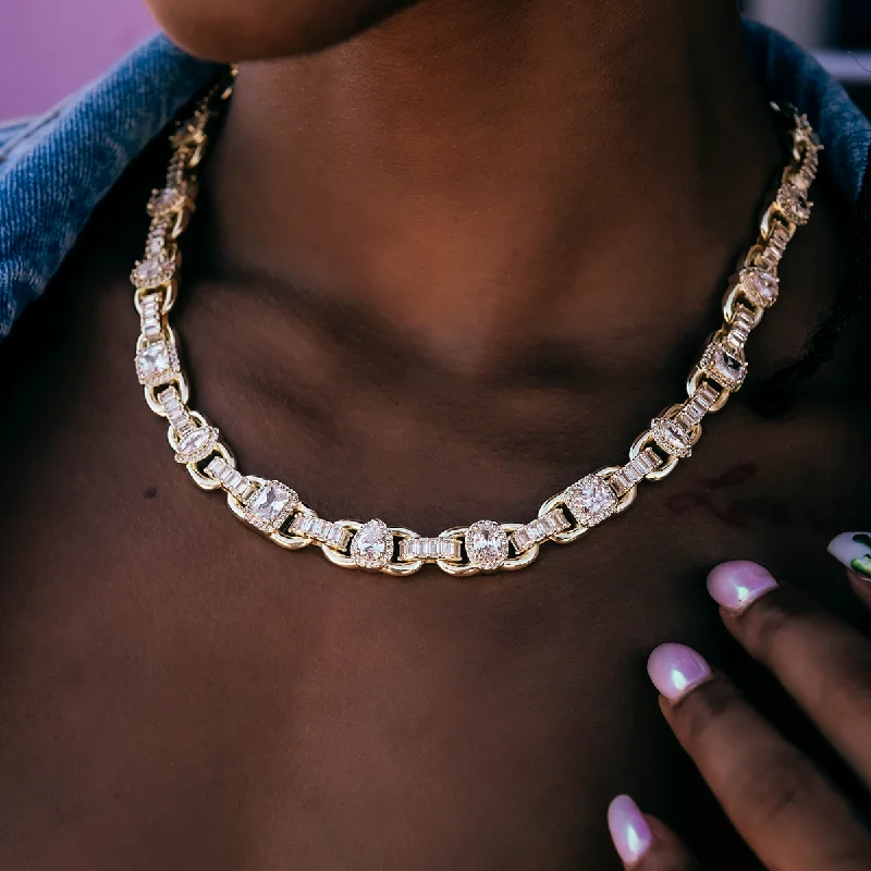 Shop Classic Women's Necklaces & Pendants with a Modern Twist-Diamond Cluster Mariner Necklace Shop Classic Women's Necklaces & Pendants with a Modern Twist-Diamond Cluster Mariner Necklace