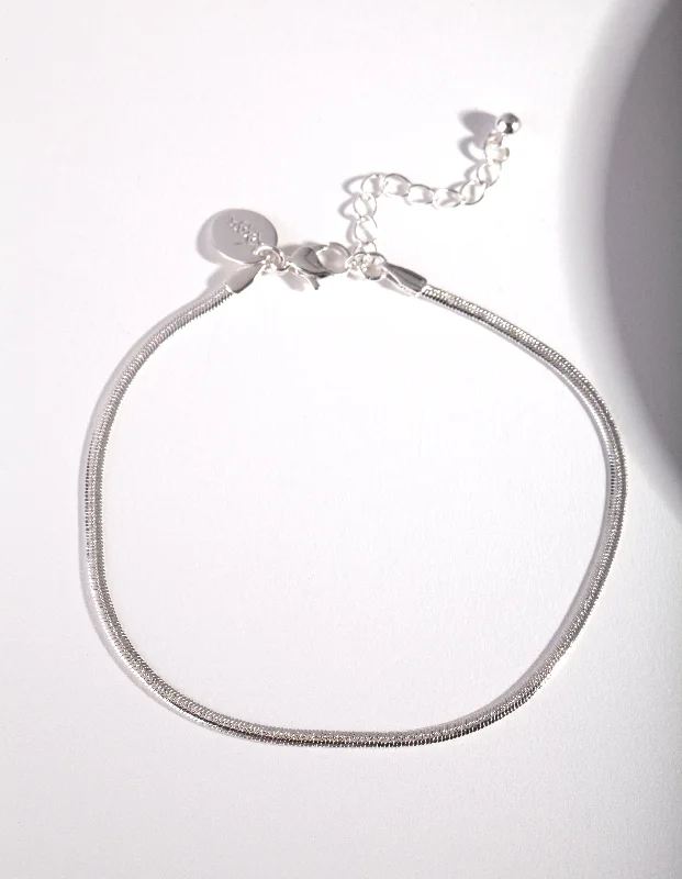 Custom Anklets for Personalized Touch-Silver Anklet