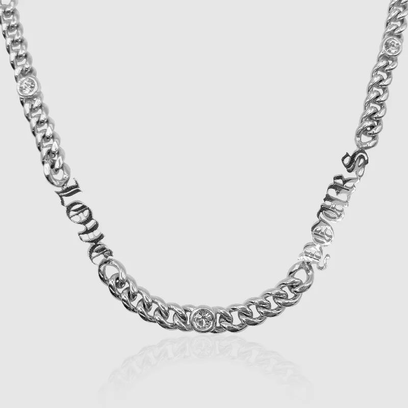 Exclusive Men's Necklaces & Pendants for the Modern Gentleman-Love Yours Cuban (Silver) 5mm