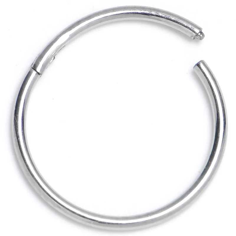 Nose Rings for Traditional Looks -20 Gauge 3/8 316L Surgical Steel Precision Hinged Segment Hoop Nose Rings for Traditional Looks -20 Gauge 3/8 316L Surgical Steel Precision Hinged Segment Hoop