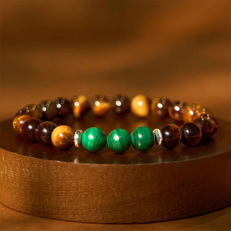 Men's Personalized Stone Bracelets-Buddha Stones Tiger Eye Green Tiger Eye Courage Bracelet Men's Personalized Stone Bracelets-Buddha Stones Tiger Eye Green Tiger Eye Courage Bracelet