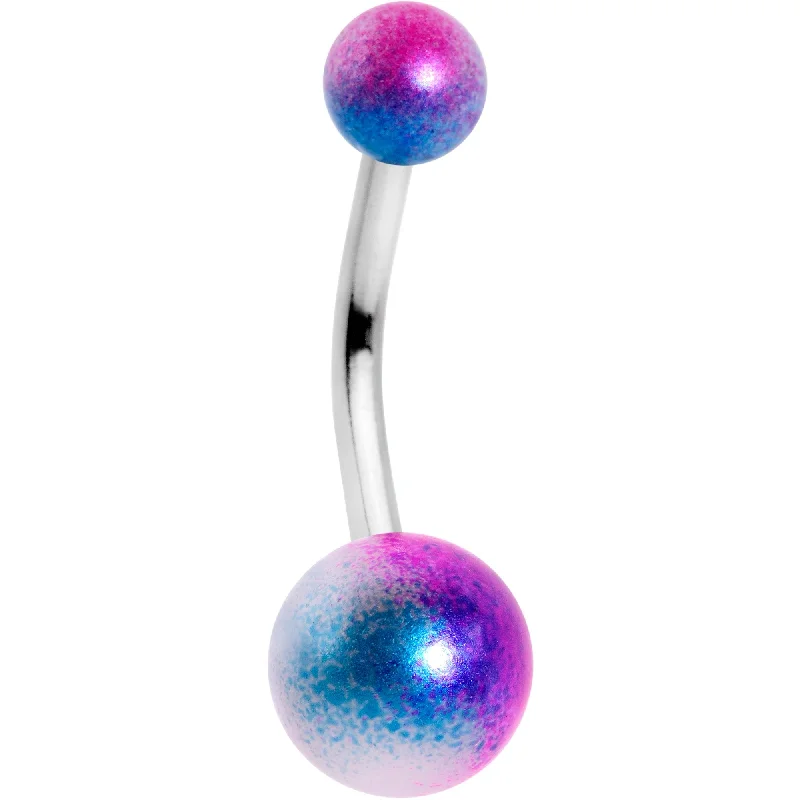 Belly Rings with Unique Features for Modern Style -Purple Blue Pearlescent Acrylic Ball Belly Ring Belly Rings with Unique Features for Modern Style -Purple Blue Pearlescent Acrylic Ball Belly Ring