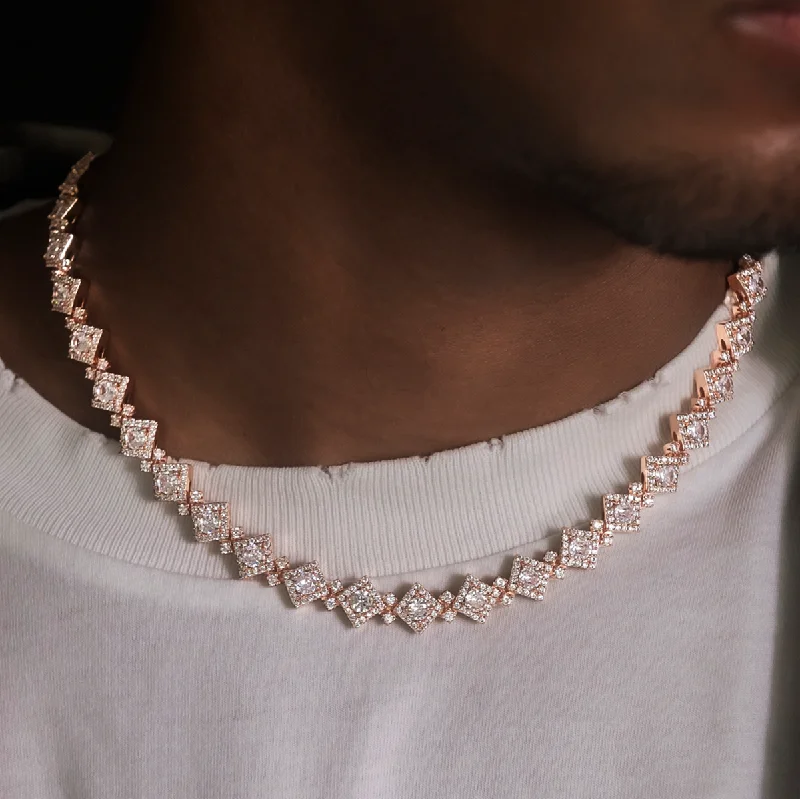 Exclusive Men's Necklaces & Pendants for the Modern Gentleman-Cloister Link Chain in Rose Gold Exclusive Men's Necklaces & Pendants for the Modern Gentleman-Cloister Link Chain in Rose Gold