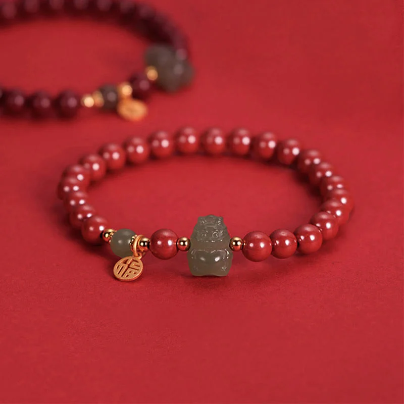 Modern Cuff Bracelets for Men-Buddha Stones 925 Sterling Silver Year of the Dragon Natural Cinnabar Hetian Jade Dragon Fu Character Ruyi As One Wishes Charm Blessing Bracelet (Extra 30% Off | USE CODE: FS30) Modern Cuff Bracelets for Men-Buddha Stones 925 Sterling Silver Year of the Dragon Natural Cinnabar Hetian Jade Dragon Fu Character Ruyi As One Wishes Charm Blessing Bracelet (Extra 30% Off | USE CODE: FS30)
