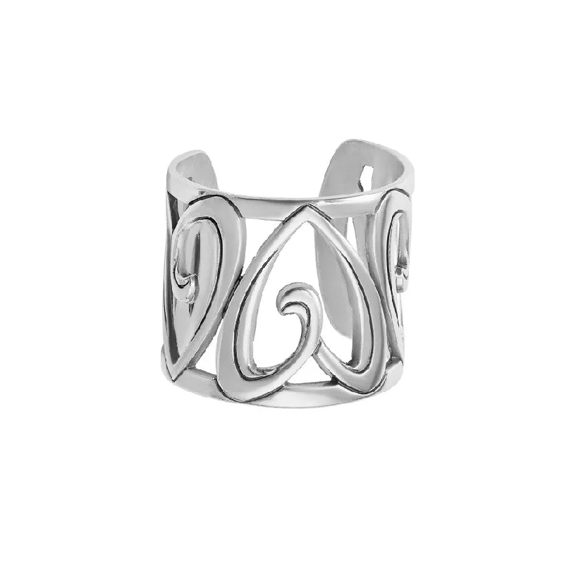 Chic Women's Rings for Fashion-Forward Looks-Christo Prague Wide Ring