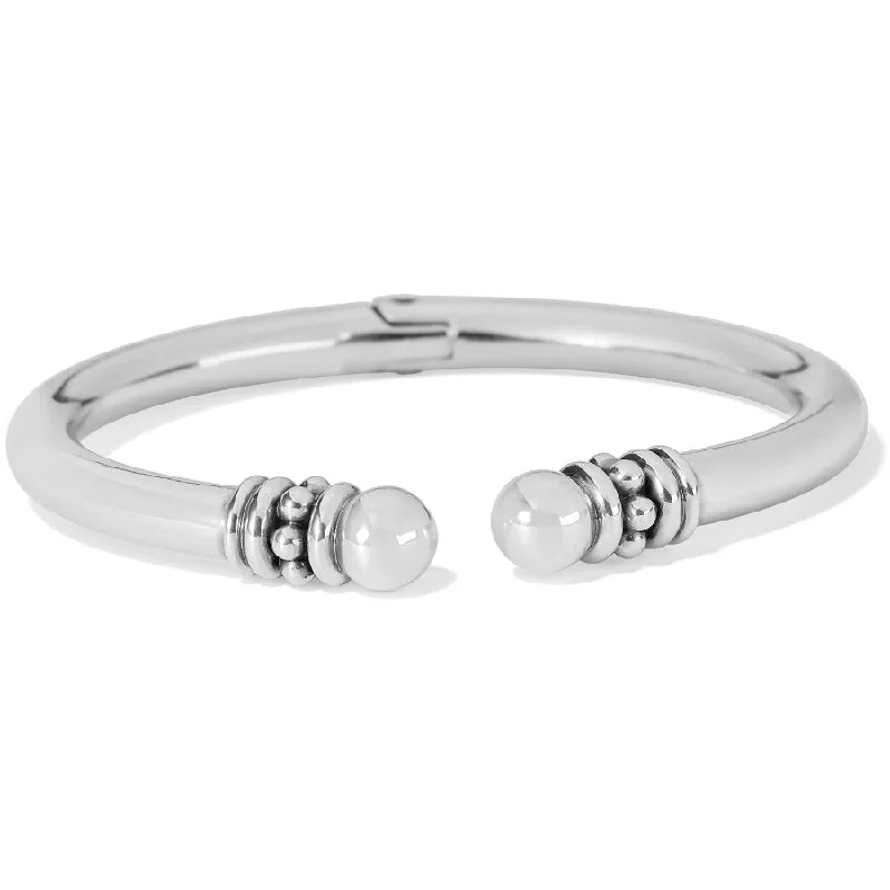 Bangles for Women with Handcrafted Details-Pretty Tough Stud Open Hinged Bangle