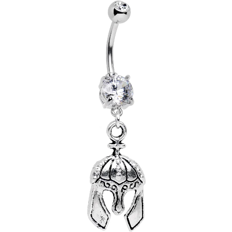 Beautiful Belly Rings for Elegant Looks -Handmade Viking Helm Dangle Belly Ring Created with Crystals Beautiful Belly Rings for Elegant Looks -Handmade Viking Helm Dangle Belly Ring Created with Crystals