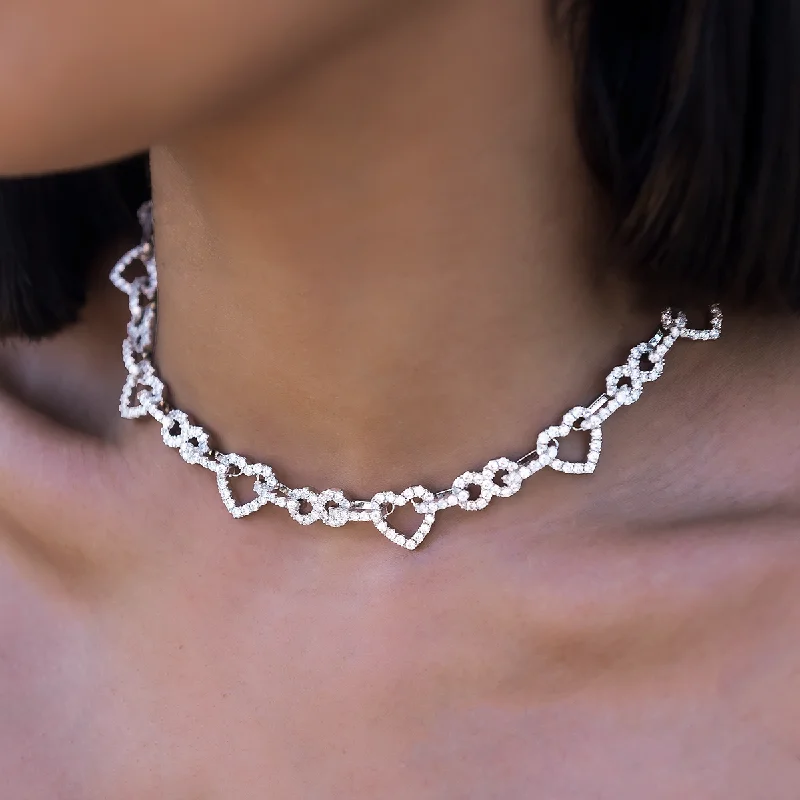 Shop Classic Women's Necklaces & Pendants with a Modern Twist-Diamond Heart Infinity Necklace Shop Classic Women's Necklaces & Pendants with a Modern Twist-Diamond Heart Infinity Necklace