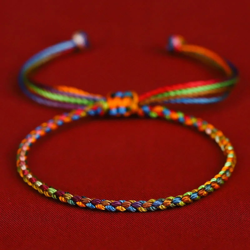 Men's Chain Link Bracelets-Buddha Stones "May all your wishes come true" Lucky Multicolored Bracelet Men's Chain Link Bracelets-Buddha Stones "May all your wishes come true" Lucky Multicolored Bracelet