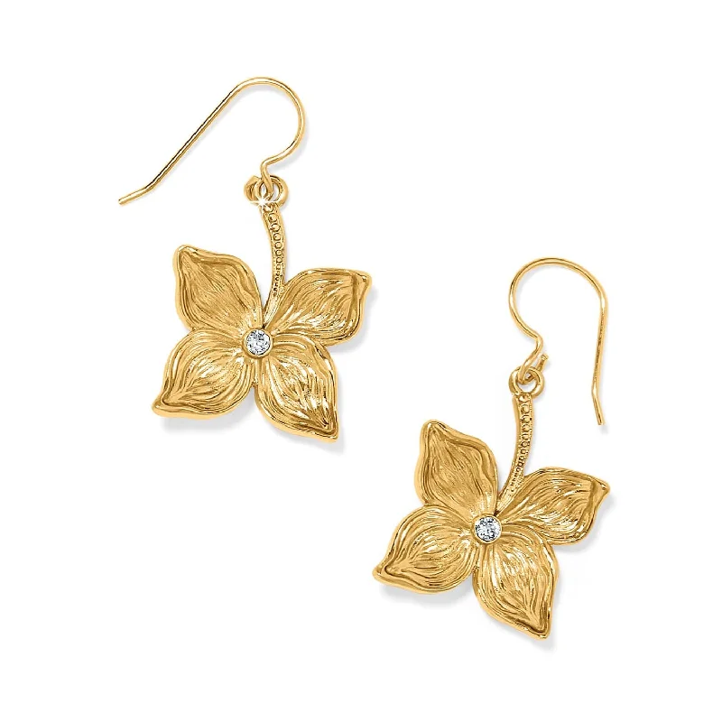 Women's Earrings – Elegant Designs for Every Personality--Everbloom Flower French Wire Earrings Women's Earrings – Elegant Designs for Every Personality--Everbloom Flower French Wire Earrings